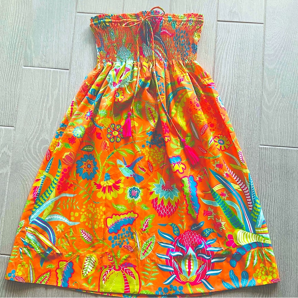 Gretchen Scott Strapless Floral Dress / Skirt